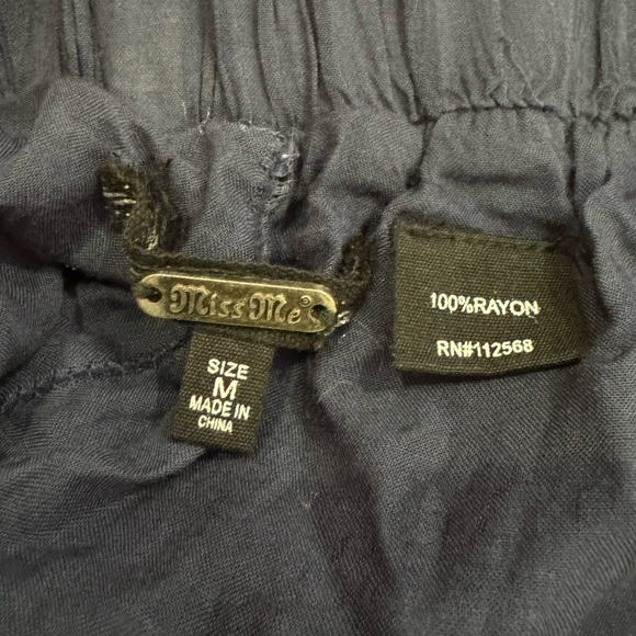 Miss Me shorts size M dark Navy / black - Picture 5 of 6